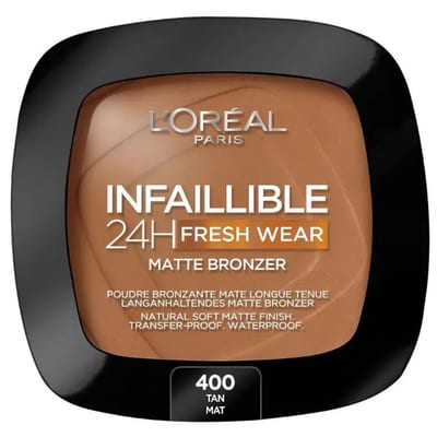 L'Oreal L'Oréal Paris Soft Matte Bronzer, Longwear, Matte Finish, Waterproof and Transfer-proof, Infallible 24H, 400