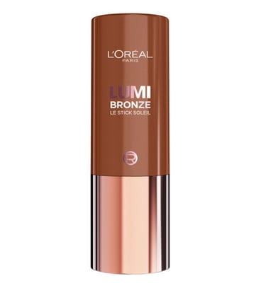 Loreal L'Oreal Paris Bronzer, Lumi Bronze Le Stick Soleil, Cream-To-Powder Bronzer Stick, Sunset Dore, 9g