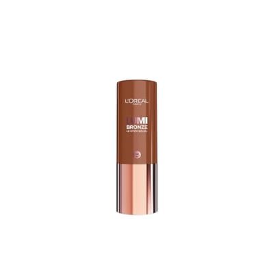 Loreal L'Oreal Paris Bronzer, Lumi Bronze Le Stick Soleil, Cream-To-Powder Bronzer Stick, Sunset Dore, 9g