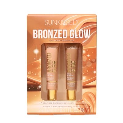 Sunkissed Sunkissed Bronzed Glow Duo Gift Set 15ml Liquid Tan Bronzer + 15ml Liquid Soft Bronzer