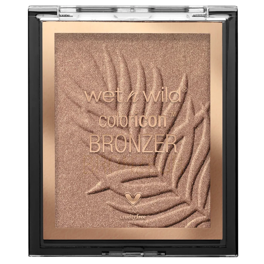 Wet n Wild Wet n Wild Wet n Wild, Color Icon Bronzer, Soft and Creamy Bronzer with Gel-infused, Long-wearing Formula, for a Sun-kissed Glow and Natural Tan Flush, Vegan, Palm Beach Ready - Palm Beach Ready