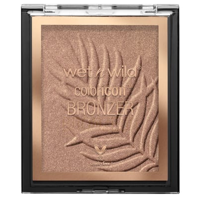 Wet n Wild Wet n Wild Wet n Wild, Color Icon Bronzer, Soft and Creamy Bronzer with Gel-infused, Long-wearing Formula, for a Sun-kissed Glow and Natural Tan Flush, Vegan, Palm Beach Ready - Palm Beach Ready
