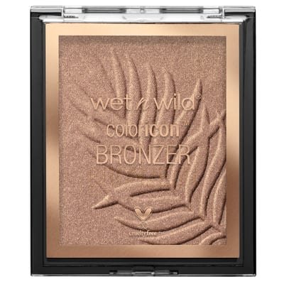 Wet n Wild Wet n Wild Wet n Wild, Color Icon Bronzer, Soft and Creamy Bronzer with Gel-infused, Long-wearing Formula, for a Sun-kissed Glow and Natural Tan Flush, Vegan, Palm Beach Ready - Palm Beach Ready