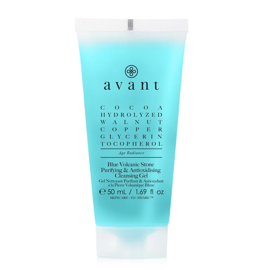 Avant Skincare Blue Volcanic Stone Purifying & Antioxidising Cleansing Gel | Packaging: Travel Pack - 100ml