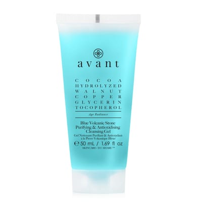 Avant Skincare Blue Volcanic Stone Purifying & Antioxidising Cleansing Gel | Packaging: Travel Pack - 100ml