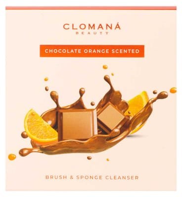 Clomana Beauty Ltd Clomana Beauty Ltd Clomana Beauty Limited Brush And Sponge Cleanser Chocolate Orange 114g