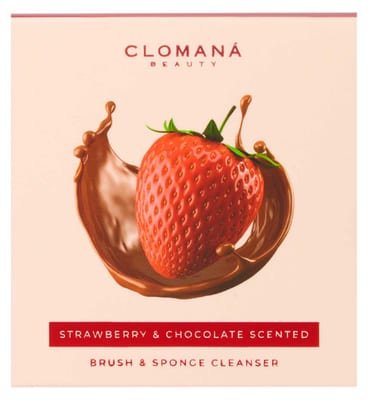 Clomana Beauty Ltd Clomana Beauty Ltd Clomana Beauty Limited Brush And Sponge Cleanser Strawberry Chocolate 114g