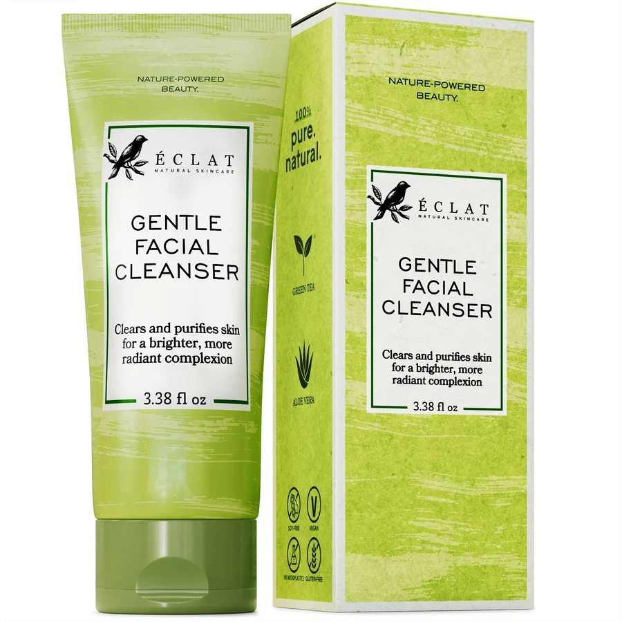 Eclat Skincare Eclat Skincare Gentle Facial Cleanser - Green Tea + Aloe Vera