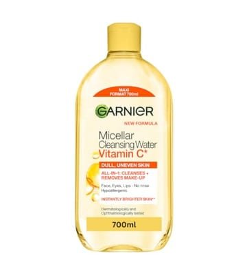 Garnier Garnier Micellar Vitamin C Water Gentle Face Cleanser & Makeup Remover Brightening Formula 700ml