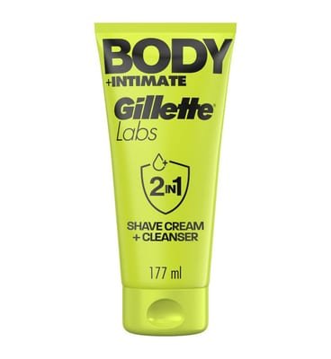 Gillette Gillette Labs Body + Intimate 2-In-1 Shave Cream And Cleanser 177ml
