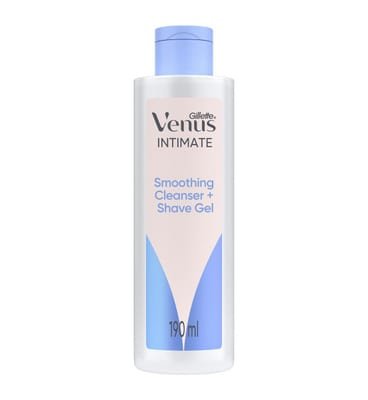 Gillette Gillette Venus Intimate, 2-In-1 Cleanser + Shave Gel For Pubic Hair 190ml
