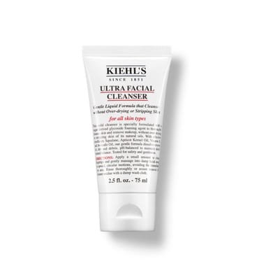 Kiehls Kiehl's Ultra Facial Cleanser 75ml, Face Wash, Gently Exfoliates And Moisturises, Suitable For All Skin Types