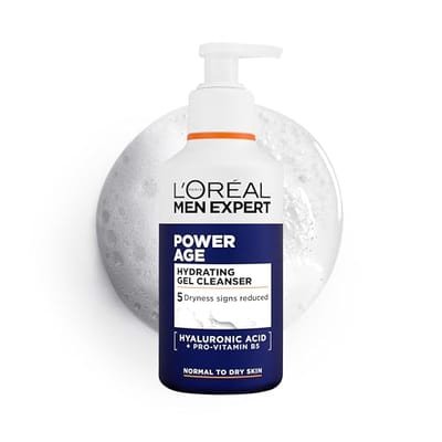 L'Oreal Men Expert L'Oreal Men Expert L'oréal Paris Men Expert Power Age Hydrating Gel Cleanser For Normal To Dry Skin 260ml