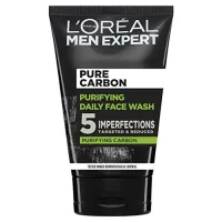 L'Oreal Men Expert L'Oreal Men Expert Pure Carbon Daily Face Wash Cleanser Targets & Reduces Blemishes 100ml