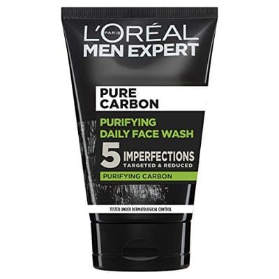 L'Oreal Men Expert L'Oreal Men Expert Pure Carbon Daily Face Wash Cleanser Targets & Reduces Blemishes 100ml