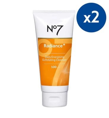 NO7 No7 Radiance+ Daily Energising Exfoliating Cleanser Duo