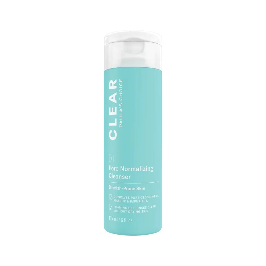PAULA'S CHOICE PAULA'S CHOICE CLEAR Pore Normalizing Cleanser - Cleansing Gel & Makeup Remover - Removes Pore Clogging Impurities & Blackheads - with Salicylic Acid - All Skin Types