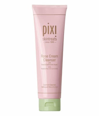 Pixi Pixi Rose Cream Cleanser | Mineral Rich Soothing & Gentle Cleanser | Rose Flower Oil Moisturizes | Cleanses without Stripping | Suitable For Sensitive Skin | 4.57 fl oz/