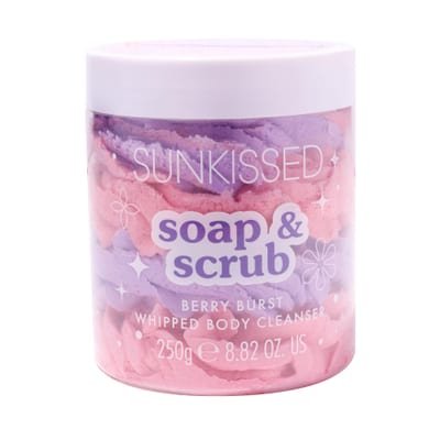 Sunkissed Sunkissed Soap & Scrub Berry Burst Whipped Body Cleanser 250g