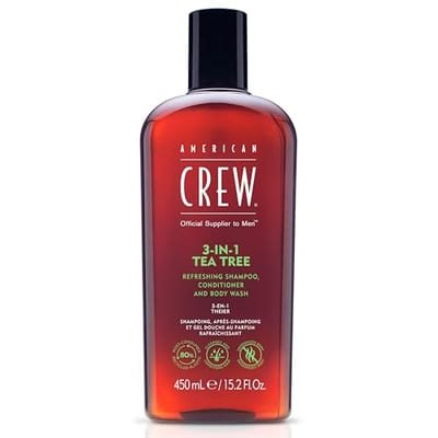American Crew American Crew Tea Tree 3 In 1 Shower Gel Shampoo & Conditioner 450ml