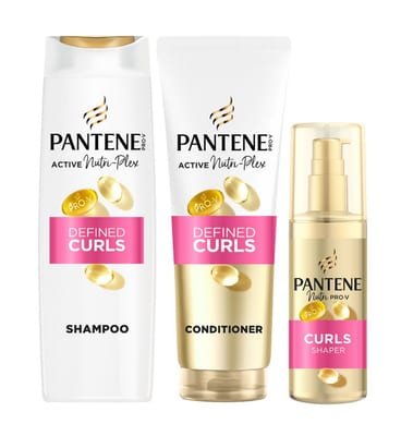 Pantene Pantene Curls Bundle, Shampoo, Conditioner & Daily Moisturiser