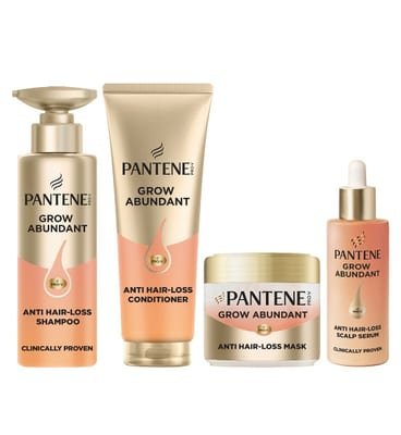 Pantene Pantene Grow Abundant Bundle, Shampoo, Conditioner, Mask And Leave On Treatment