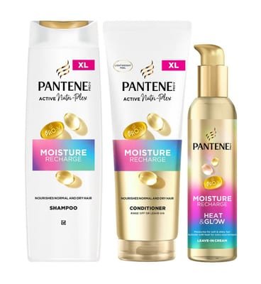 Pantene Pantene Moisture Bundle Shampoo, Conditioner & Leave On Treatment