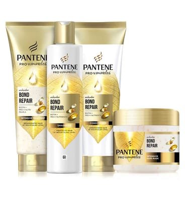 Pantene Pantene Molecular Bond Repair Bundle - Shampoo, Hair Conditioner, Deep Conditioning Treatment, Intensive Mask
