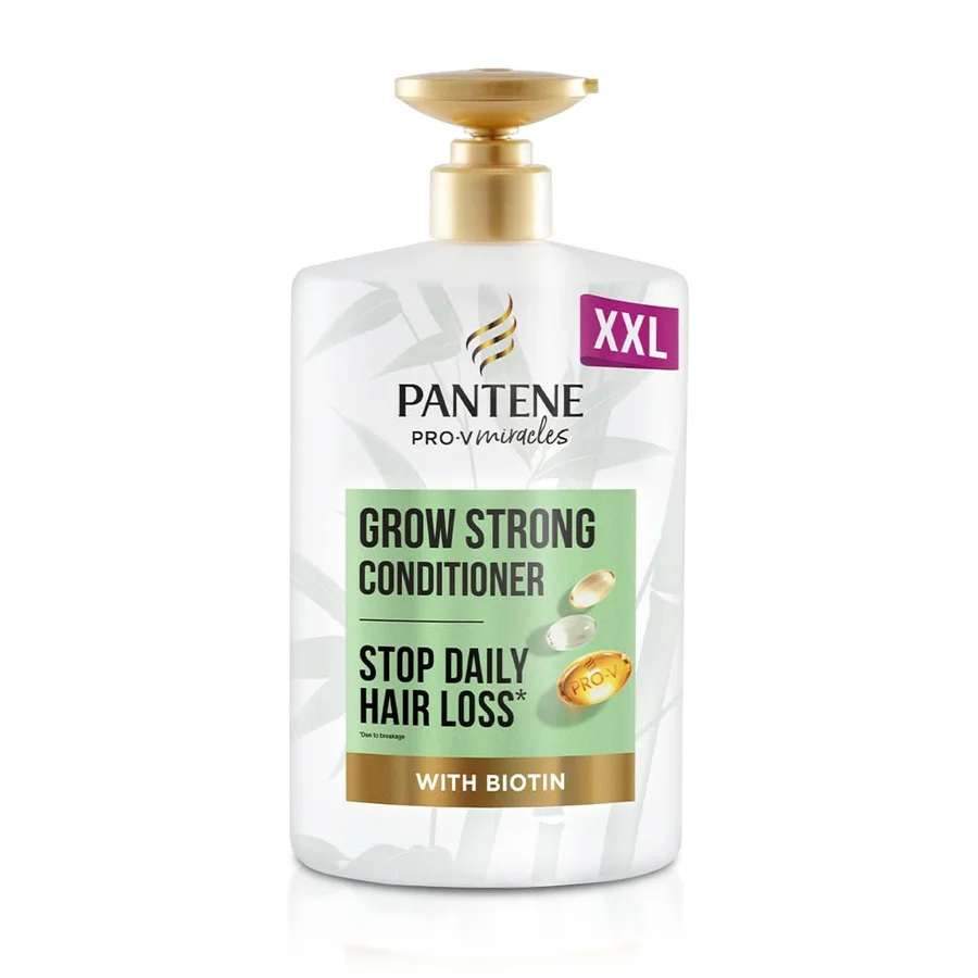 Pantene Pantene Pro-V Miracles Grow Strong Hair Conditioner with Biotin 1L XXL Pump | With Protein Strengthener. Helps Reduce Hair Loss Due to Breakage and Grow Stronger Hair. For Fine