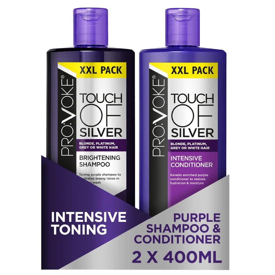 PROVOKE PROVOKE Touch Of Silver Brightening Purple Shampoo & Intensive Conditioner