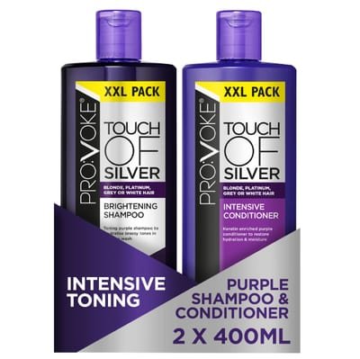 PROVOKE PROVOKE Touch Of Silver Brightening Purple Shampoo & Intensive Conditioner