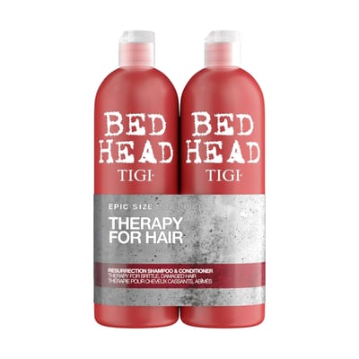 Tigi TIGI Bed Head Resurrection Tween Duo 1500ml – Shampoo & Conditioner Set for Damaged Hair, Intense Repair & Moisturising, Colour-Safe
