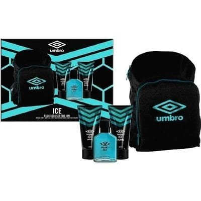 Umbro Umbro Ice Gift Set 75ml EDT + 150ml Shampoo & Conditioner + 150ml Shower Gel + Rucksack