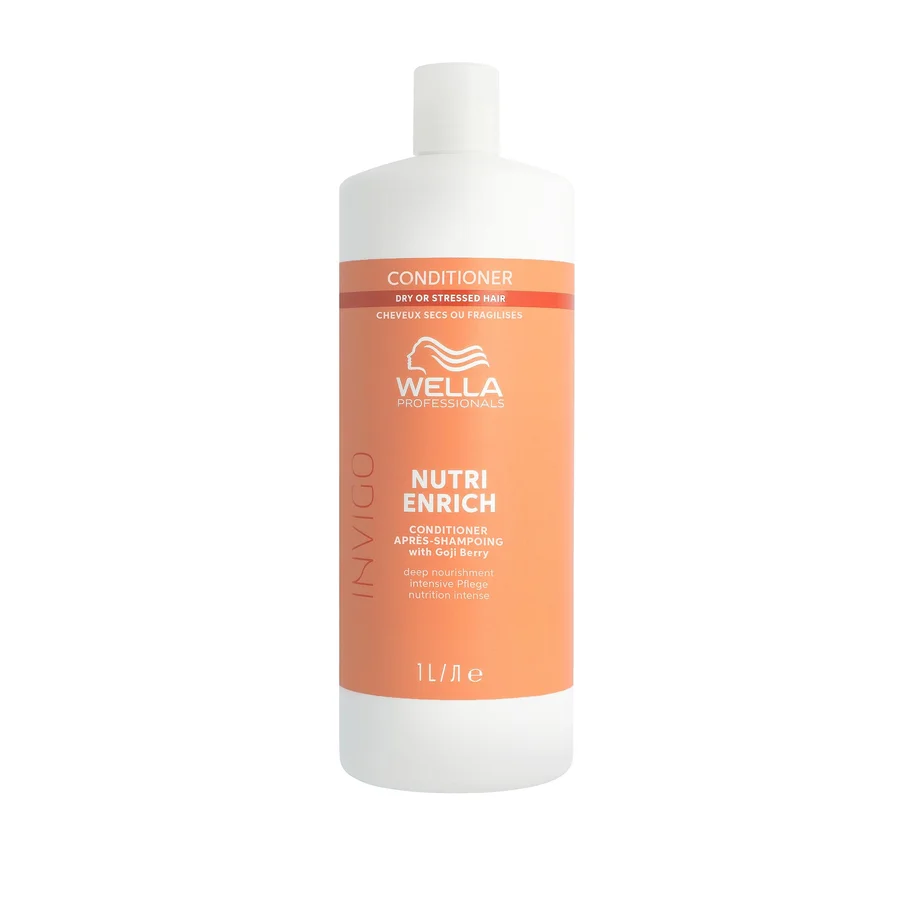 Wella Professionals Wella Professionals Invigo Nutri Enrich Deep Nourishing Conditioner - Instant Deep Nourishment Anti-Frizz Conditioner With Vitamin E & Goji Berry - Restore Dry & Damaged Hair 1l