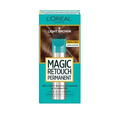 Loreal L'Oreal L’oreal Paris Magic Retouch Permanent Light Brown Root Concealer, 100% Roots Coverage With Easy Applicator, 150ml