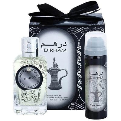 Ard Al Zaafaran Dirham Silver Perfume EDP 100ml with Deodorant - Unisex
