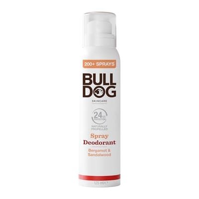 Bulldog Bulldog Skincare Bergamot & Sandalwood Spray Deodorant For Men, Men's Body Spray, 125ml