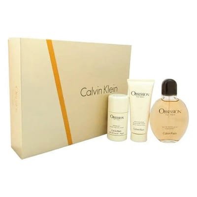 Calvin Klein Calvin Klein Obsession For Men 3 Piece Gift Set: Eau De Toilette 125ml - Aftershave Balm 75ml - Deodorant Stick 75g