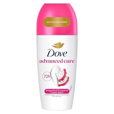 Dove Dove Advanced Antiperspirant Dragon Fruit And Coconut Cream Roll On 50ml