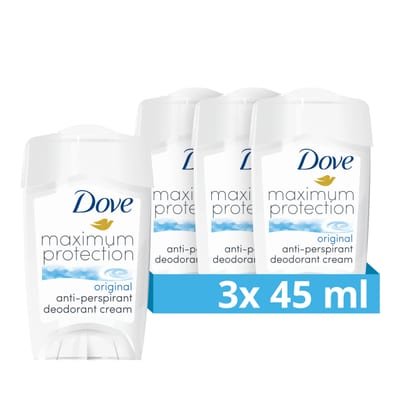 Dove Dove Maximum Protection Original Clean Anti-perspirant Cream Stick with ¼ moisturising cream our most effective deodorant 3x