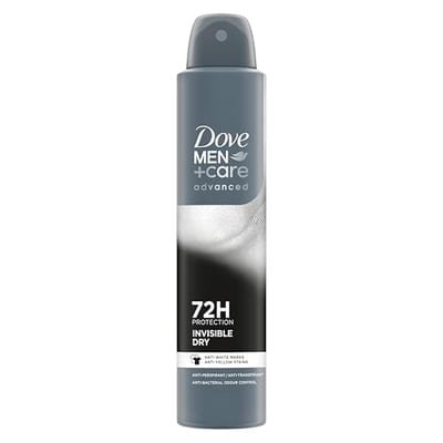 Dove Dove Men+Care Advanced Invisible Dry 72Hr Anti-Perspirant Deodorant Spray Protection From Sweat, Odour And White Marks200 ml, 200ml