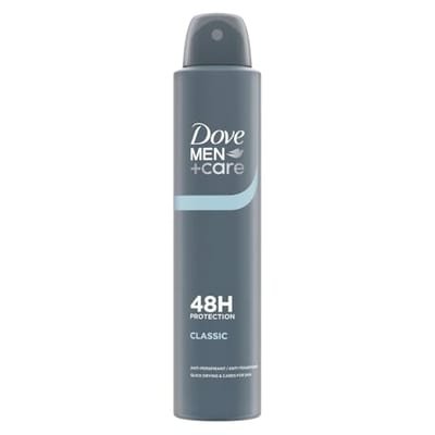Dove Dove Men+Care Classic Anti-Perspirant Deodorant Spray With 1/4 Moisturising Cream For 48Hr Sweat And Odour Protection200 ml, 200ml