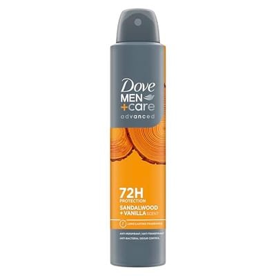 Dove Dove Men+Care Sandalwood+Vanilla 72Hr Deodorant Spray200 ml, 200ml