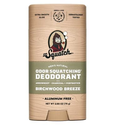 Dr Squatch Dr Squatch Birchwood Breeze Wide Stick Deodorant 75g
