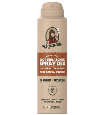 Dr Squatch Dr Squatch Wood Barrell Bourbon Natural Spray Deodorant 118ml