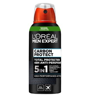 L'Oreal Men Expert L'Oreal Men Expert L'oreal Men Compressed Deodorant Spray Carbon Protect 100ml