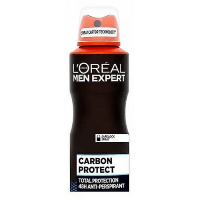 L'Oreal Men Expert L'Oreal Men Expert L'oréal Men Expert Carbon Protect Anti-Perspirant Deodorant Spray 48H250 ml, 250ml