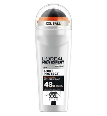 L'Oreal Men Expert L'Oreal Men Expert L'oréal Men Expert Shirt Protect Anti-Marks 48H Roll On Anti-Perspirant Deodorant Large Xxxl 100ml