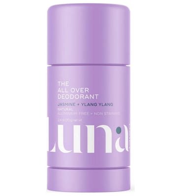 LUNA DAILY LUNA DAILY The All Over Deodorant Natural Non Staining Aluminium Free Body Stick Jasmine And Ylang 70g
