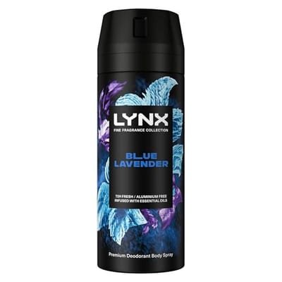 Lynx Lynx Fine Fragrance Collection Premium Deodorant Bodyspray Blue Lavender 150ml
